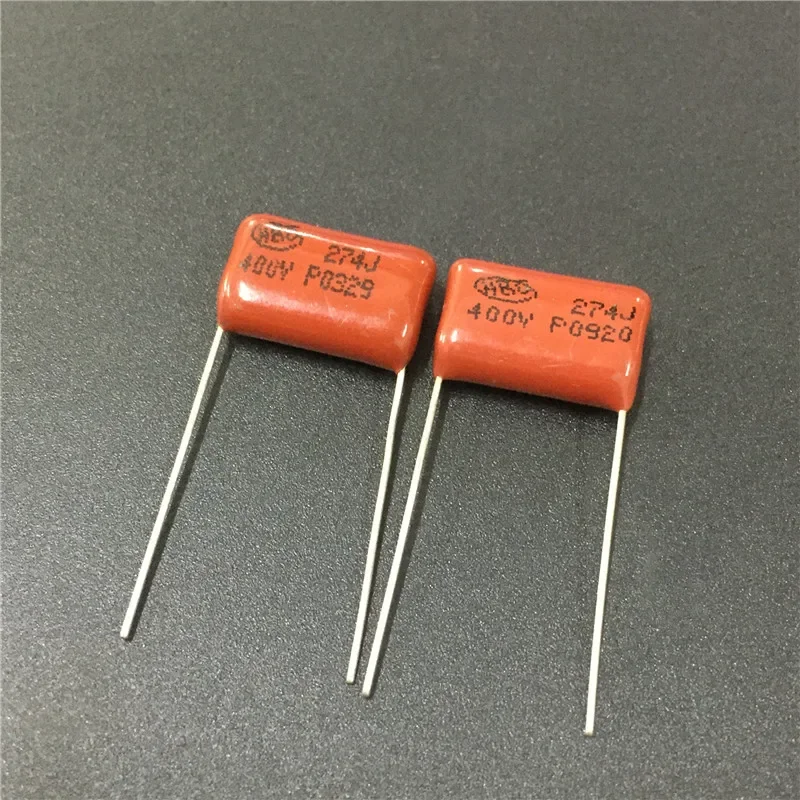 10pcs CBB capacitor 274 400V 274J 0.27uF 270nF P15 CL21 Metallized Polypropylene Film Capacitor