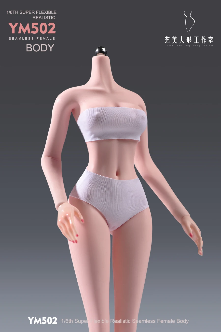 

1/6 женский макияж, гибкая аниме-девушка, тонкая бесшовная модель тела с физиологическими деталями, 12 дюймов, YM502, экшн-фигурка, игрушки-куклы