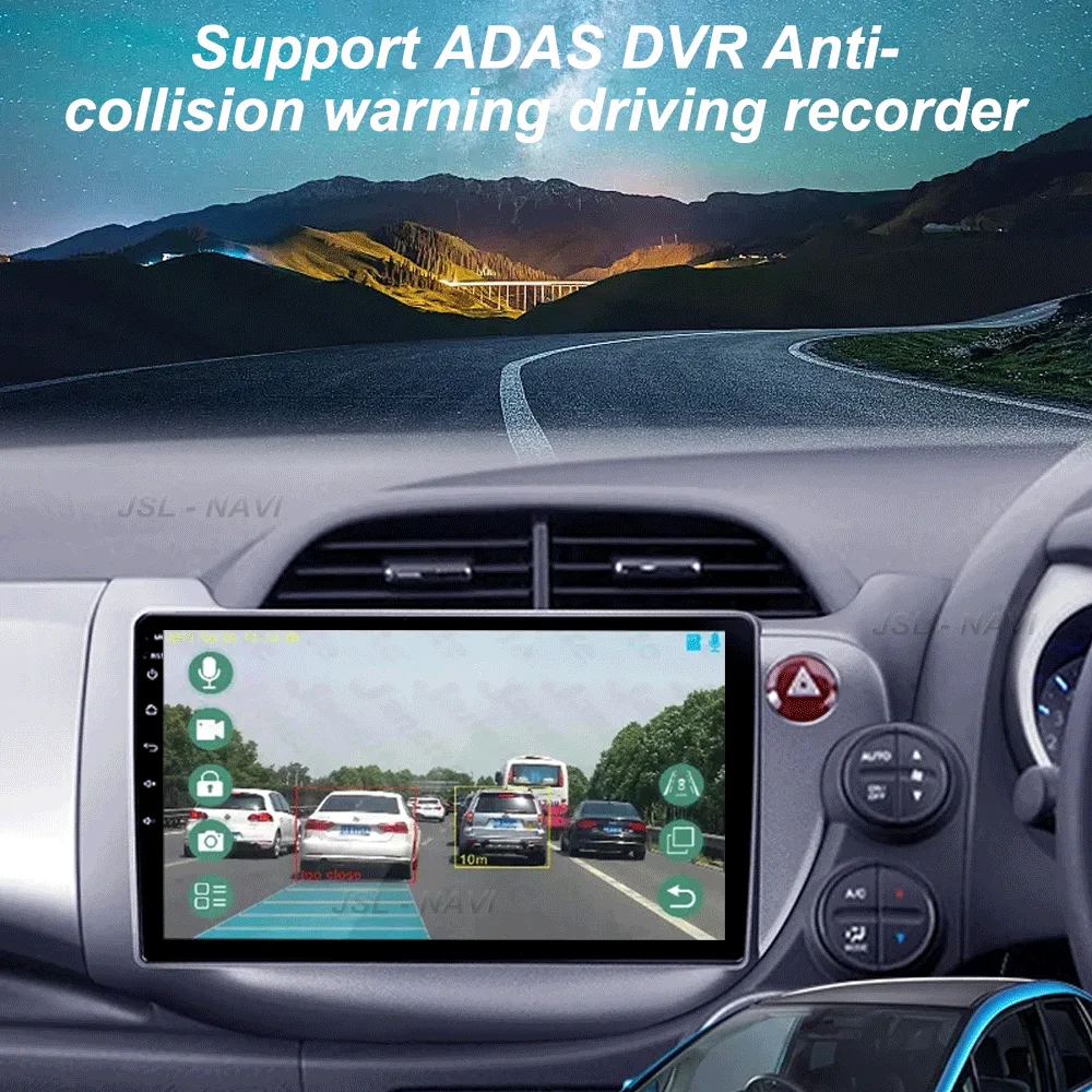 Android 15 Car Radio For Honda Jazz 2 GG 2008 - 2014 Fit 2 GE GP GE 2007 - 2014 RHD Player Multimedia Navigation Stereo GPS