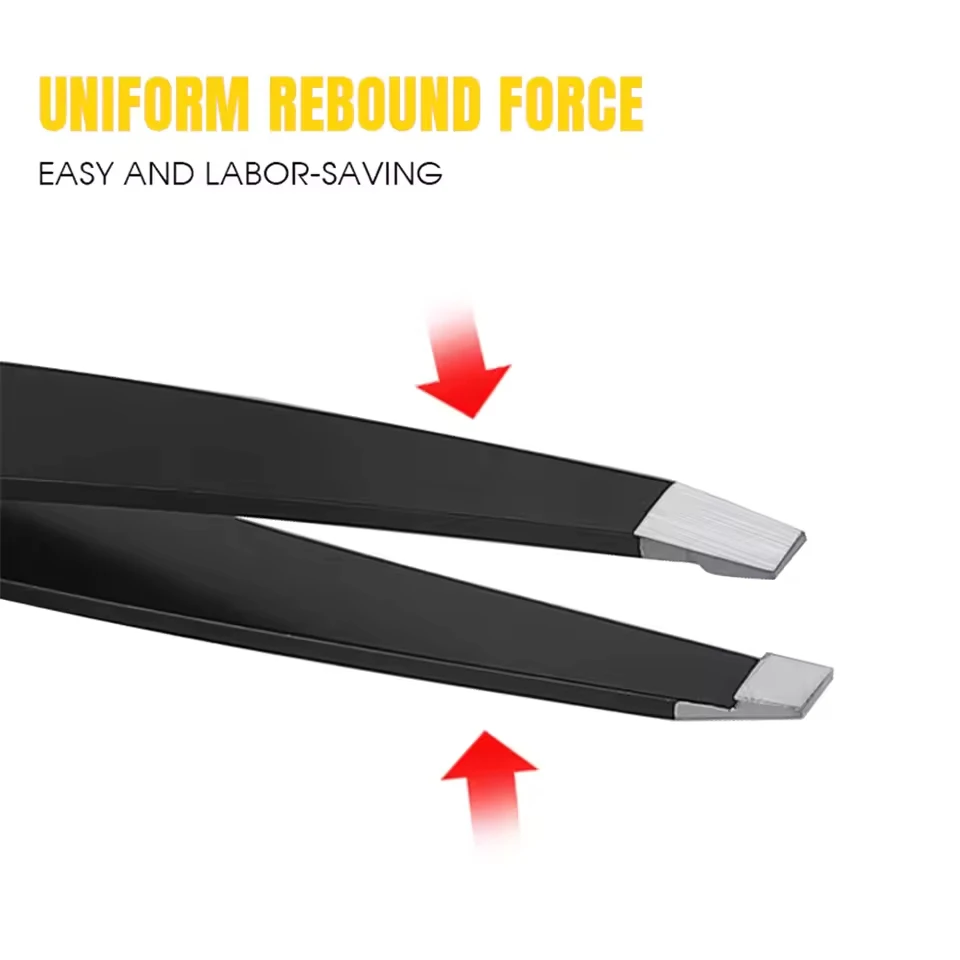 GEMERRY カラフルな眉毛 4 ピース/セットピンセットブラシツールステンレス鋼脱毛クリップメイクアップまつげエクステンションピンセット