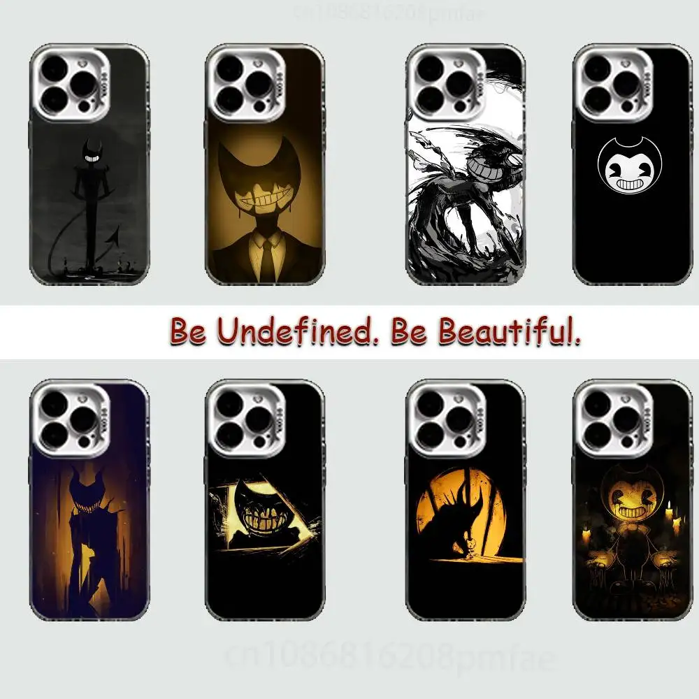 

Machine B-Bendy and the Ink Hard Phone Case for IPhone 17 16 15 14 13 12 11 Pro Max Plus16E X XR XS Max shockproof Full Cover