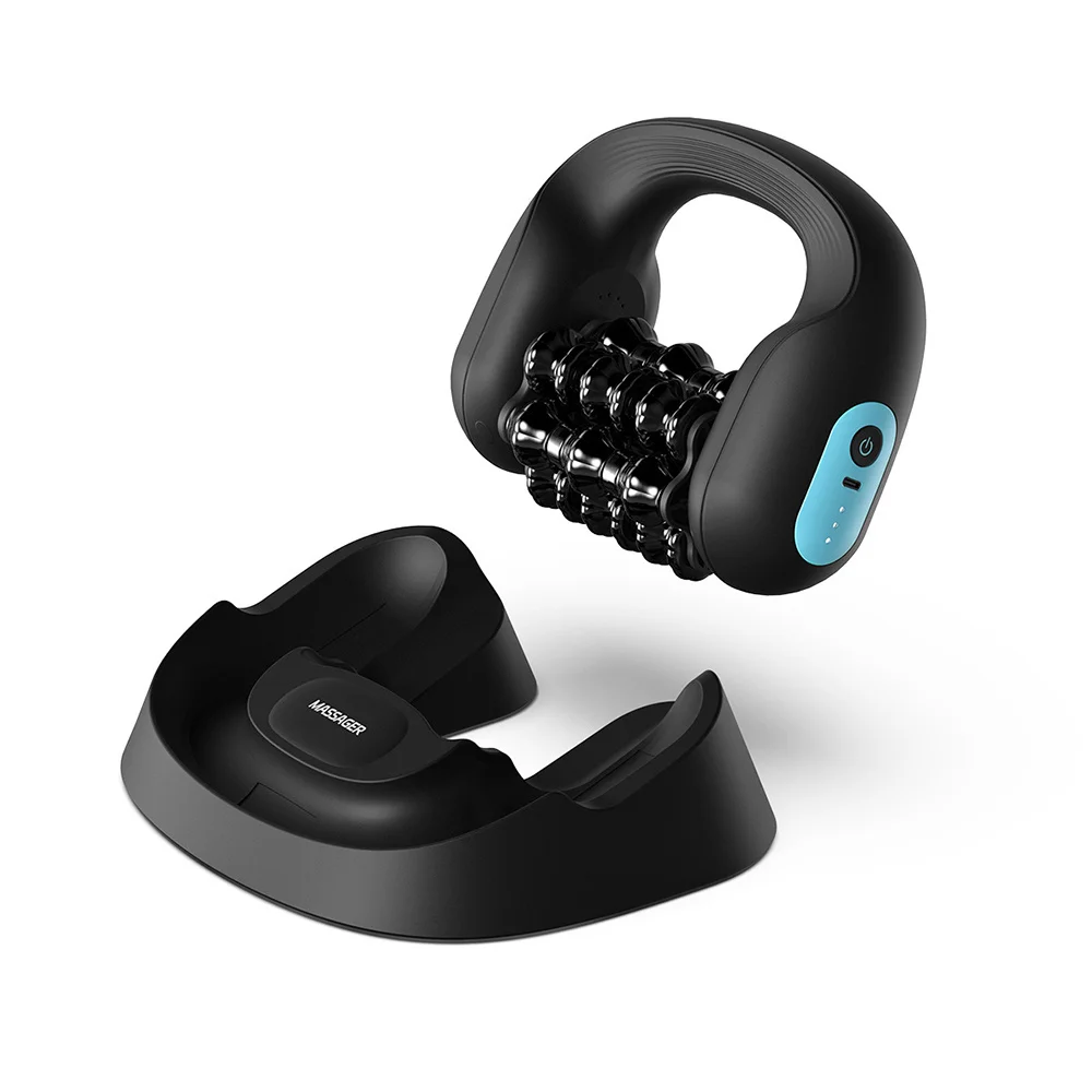 Customizable Mini Rolling Percussive Massager Whole Body Fatigue Relief Deep Tissue and Muscle Recovery Rechargeable Powerful