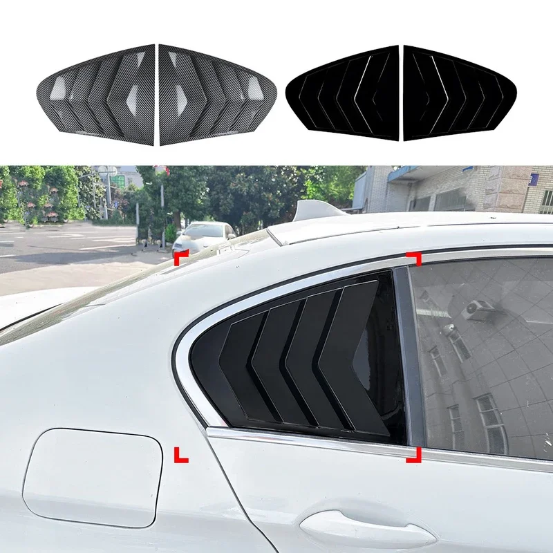 

Rear Window Louvers Shutters Blinds Cover Trim For BMW 5 Series F10 525i 530i 2011 2012 2013 2014 2015 2016 2017 Car Accessories