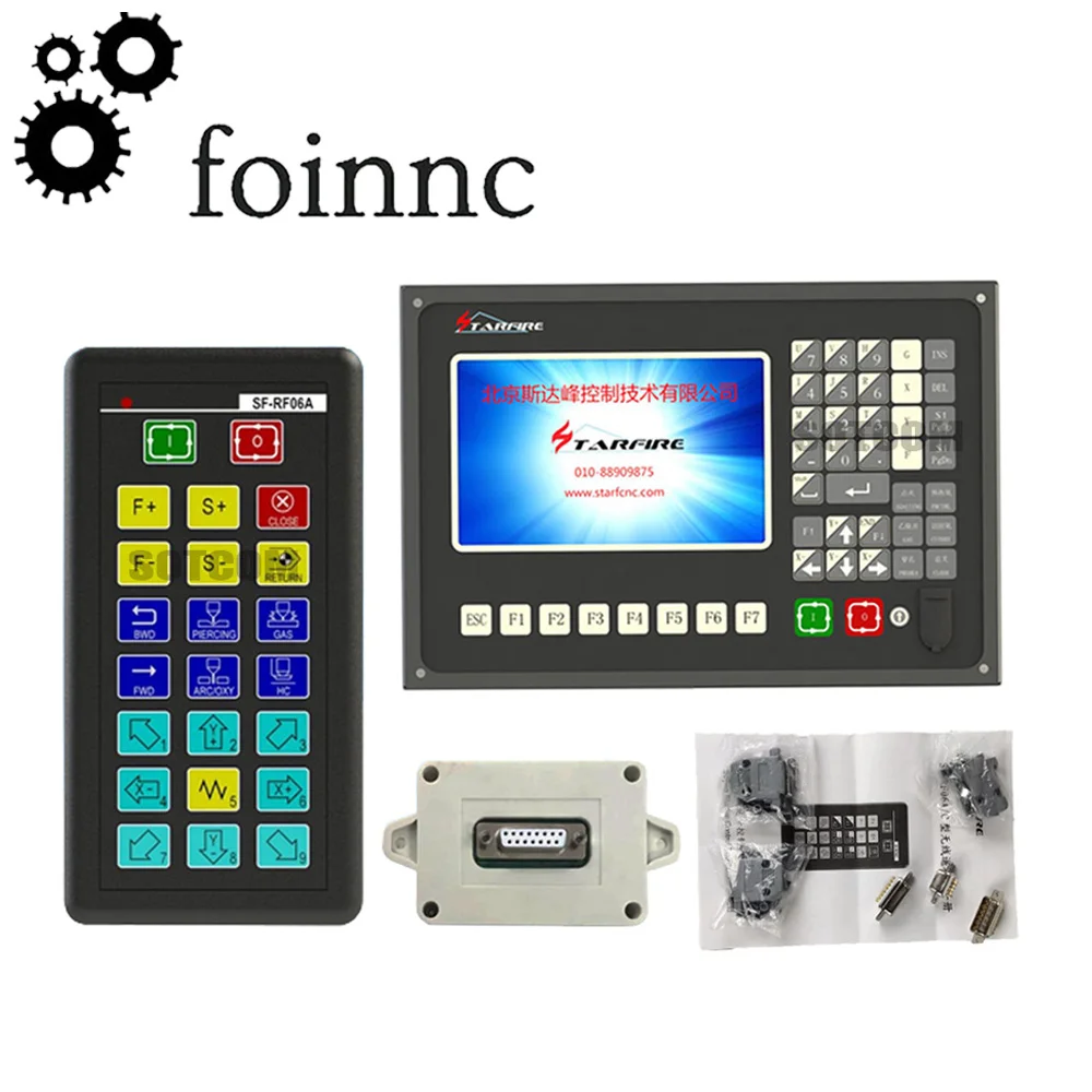 Cnc Plasma Controller  Kit Sf-2100s Gantry Plasma Flame Cutting Machine Cnc System With Sf-rf06a Wireless Remote Control