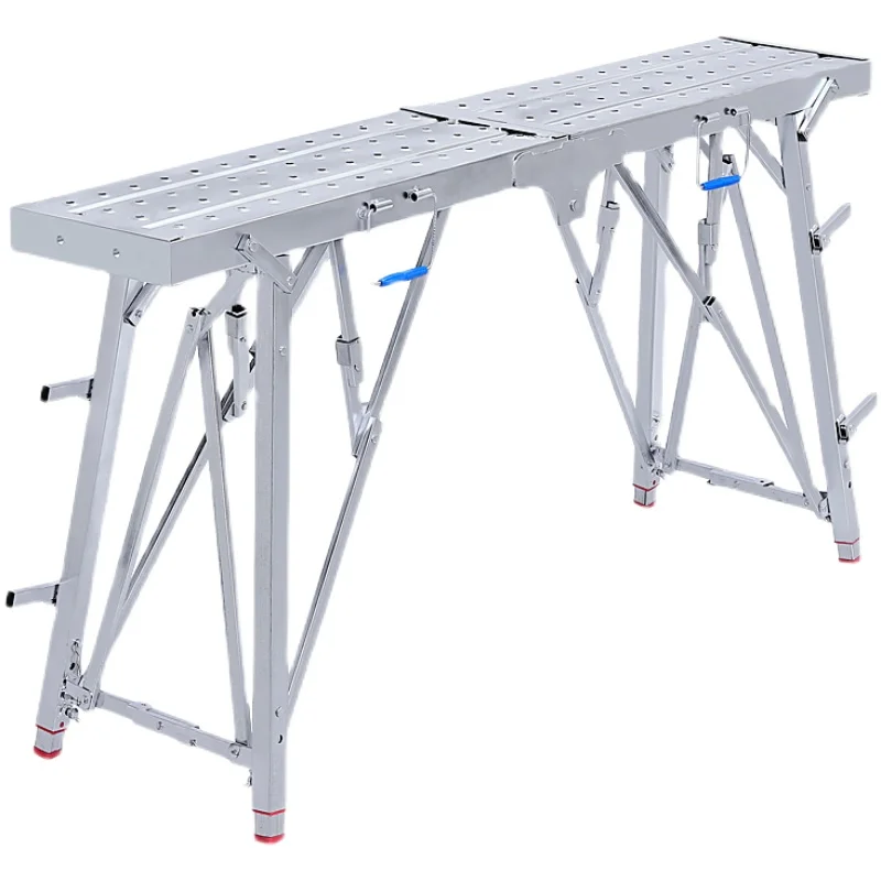 

Multifunctional iron folding ladder stool ladder lifting thickened portable outdoor, sub indoor decoration scaffolding