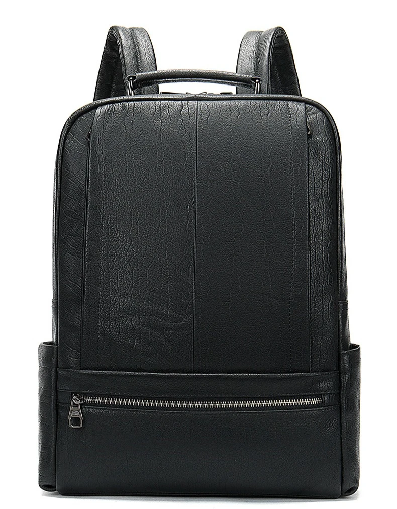 

Деловой мужской рюкзак, кожаный уличный компьютерный рюкзак из воловьей кожи