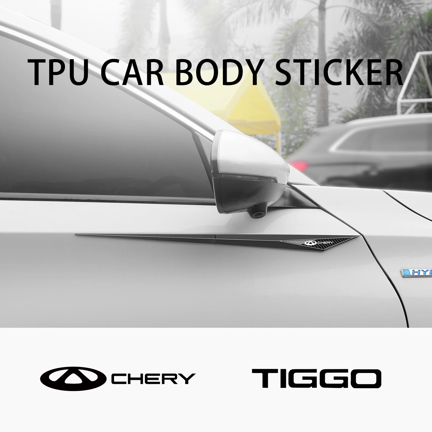 2pcs Car Body Tuning Exterior Decorative TPU Sticker For CHERY TIGGO 7 8 PRO OMODA 5 fulwin amulet arrizo 6 Accessories