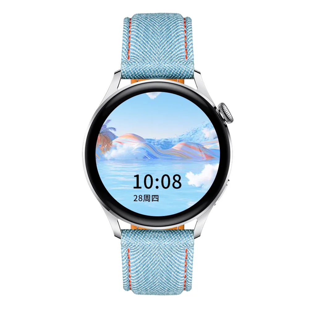 

Stylish Denim Fabric Watch Band for Smart Traditional Watches - Multiple Colors Sizes 18mm/20mm/22mm