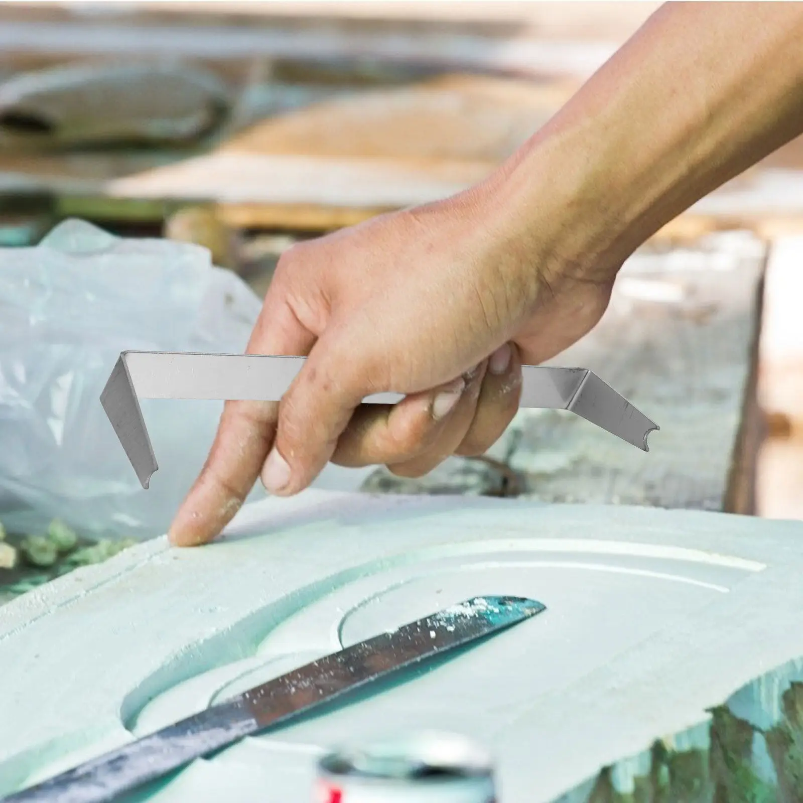 

Набор из 2-х двусторонних инструментов для обработки глины из нержавеющей стали: для точной моделировки и художественной лепки