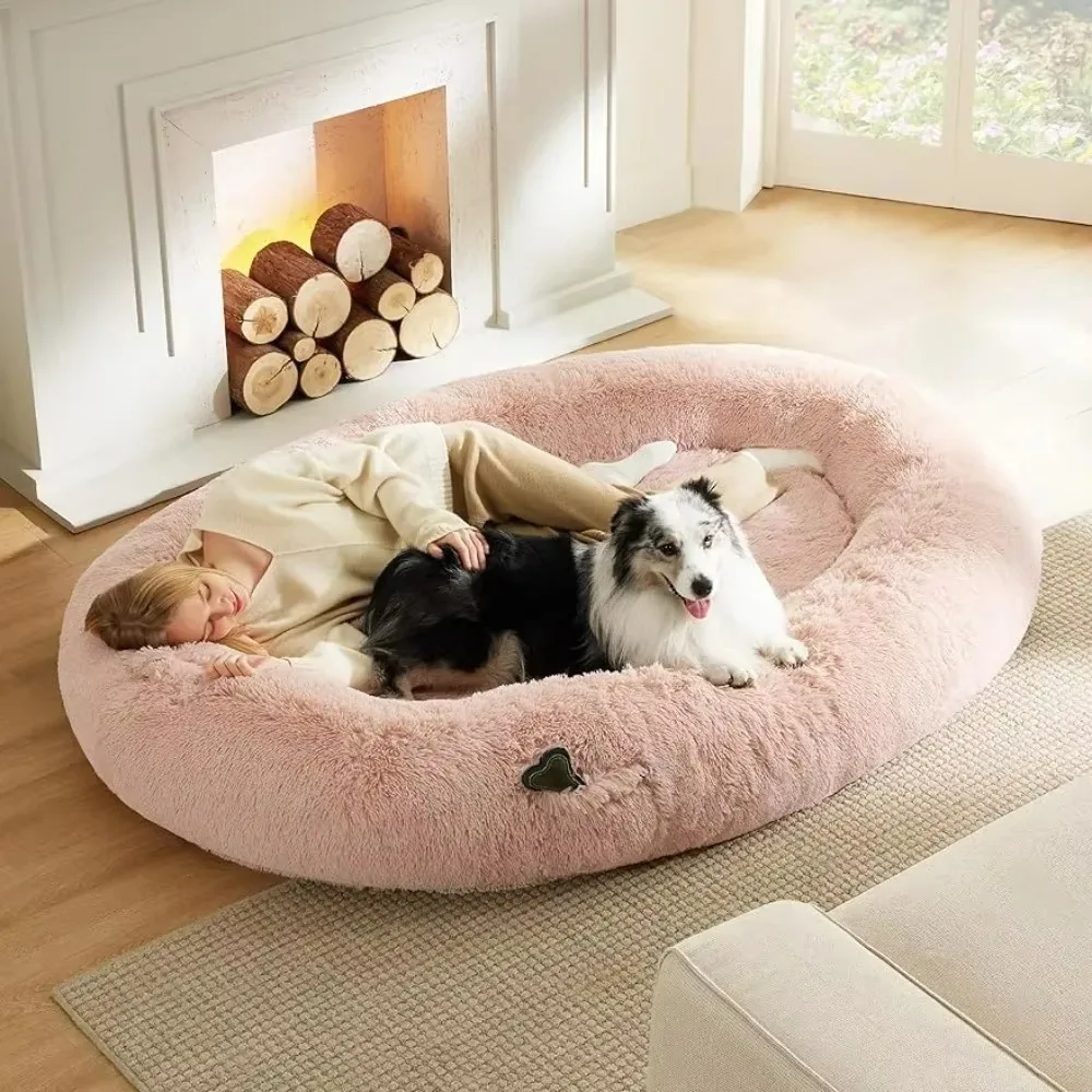 

Adult Orthopedic Dog Bed Animal Products 72L X 48W X 12Th Inches For Dogs Puppy Kittens Goods Pillow Accessories Pet Beds