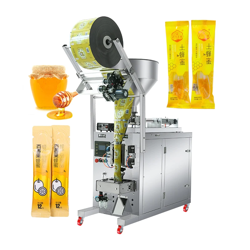 

Vertical Small Juice Filling Pack Machine Liquid Flow Pack Machine For Tomato Liquid Detergent Honey Portion Packaging Machine