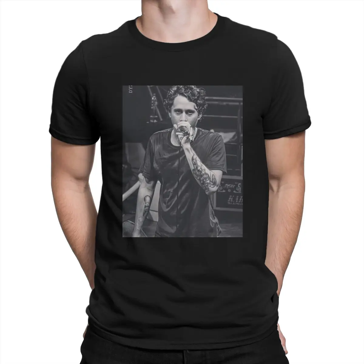 Canserbero Creative TShirt for Men Hip Hop Rap Latin American Tirone Jose Gonzalez Orama Round Neck Pure Cotton T Shirt