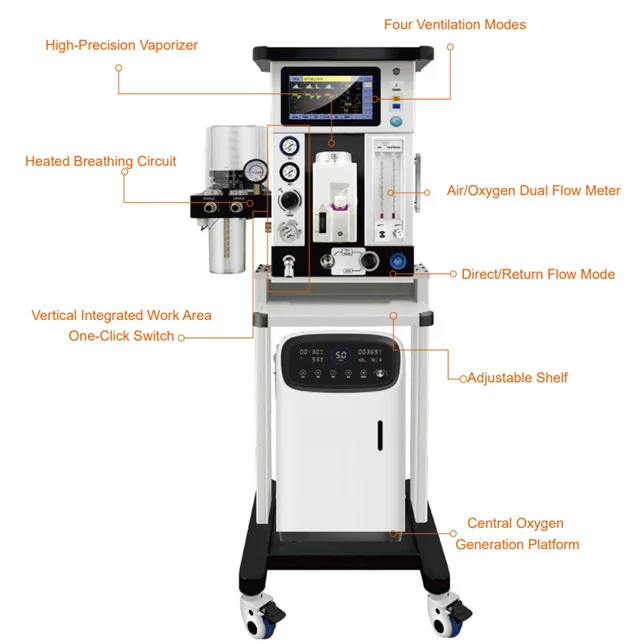 Special Anesthesia Machine Pet Hospitals Respiratory Anesthesia Workstation Respiratory Anesthesia All-in-one Machine