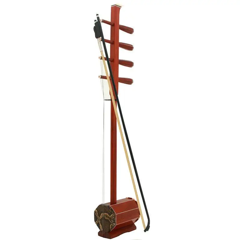 Mahogany Sihu High Pitched Alto Ethnic Characteristic Musical Instrument Stage Performance Professional Sihu with Accessories