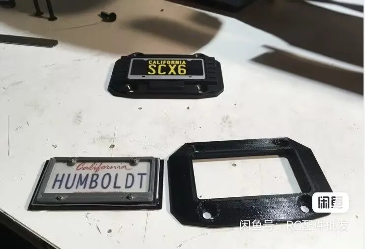 1/6 SCX6 Jee JLU Wrangler 4X4 RTR لوحة ترخيص غلاف السيارة الزاحف الصخري المصقول