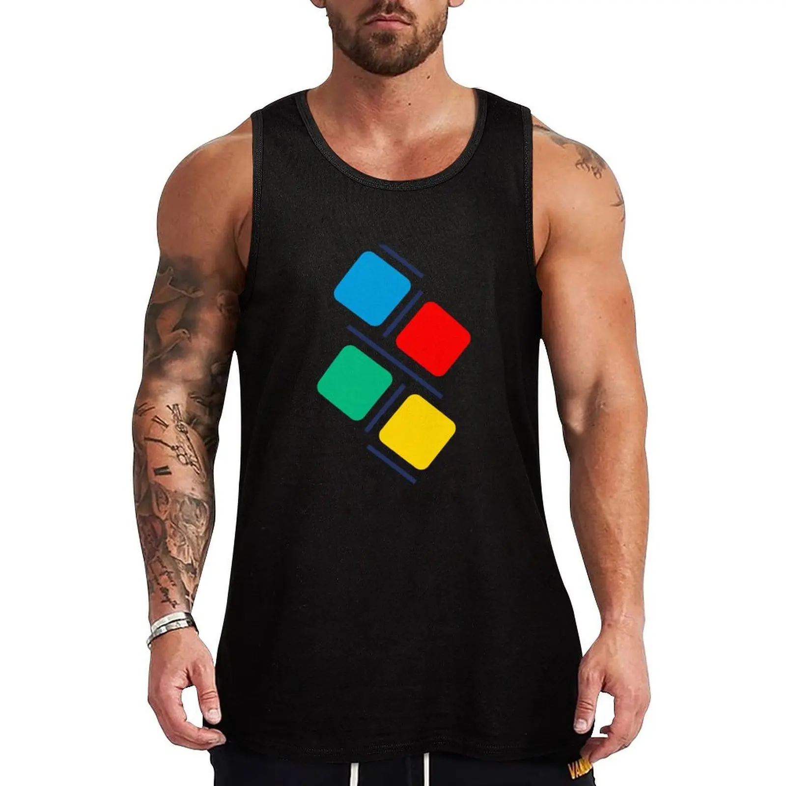 

Four Square Tank Top Basic Tank Top Soft Breathable Casual Daily Wear