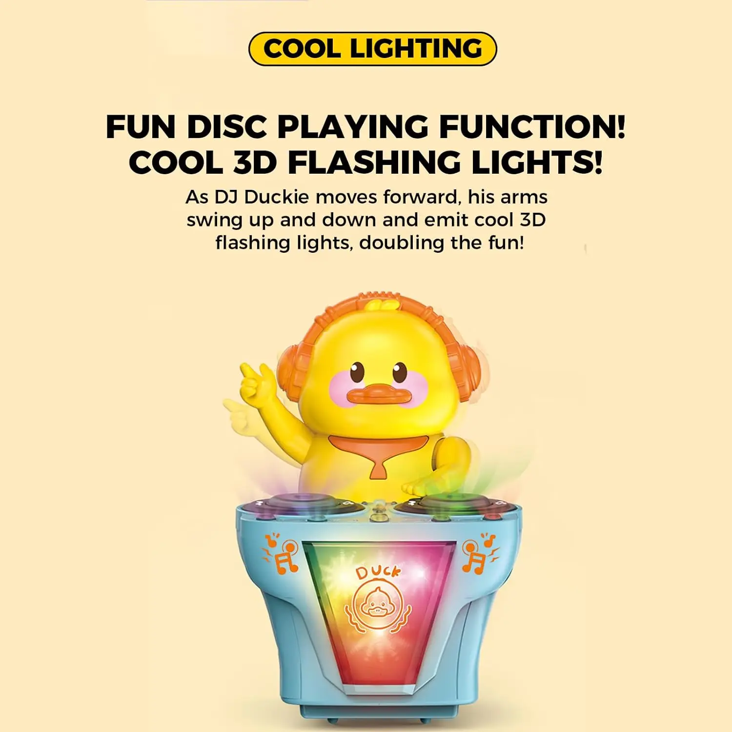 Electronic DJ Light Music Dancing Pig Toy Musical Toys DJ Duck Swing Dancing Piggy Toy with Music LED Lights Musical Toy for Kid