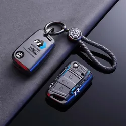Car Folding Remote Key Fob Case Cover Shell For Volkswagen VW Polo Golf 7 MK7 Tiguan Passat Jetta E-golf Keychain Accessories
