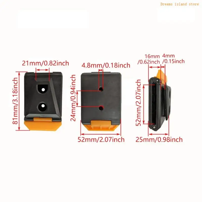 3PCS Hỗ trợ khóa nhiệm vụ hạng nặng phù hợp với túi công cụ clip công nghệ trung tâm vòng eo clip công cụ clip thay thế phần
