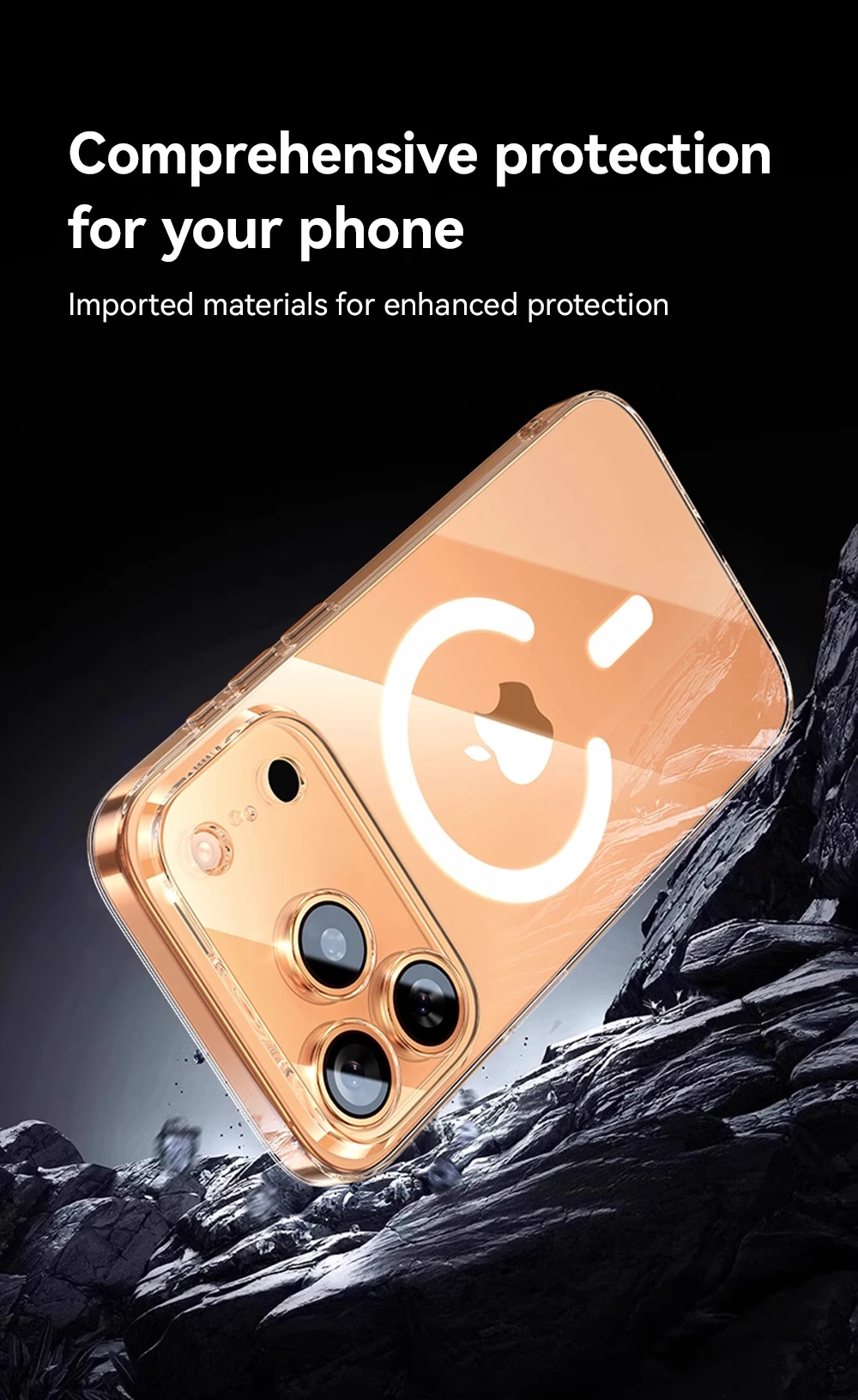 Joyroom für iPhone 18 17 Pro Max Klare Hülle Kompatibel mit Magsafe Anti-Gelb Magnetische Handyhülle Transparente Hartschale für iPhone – Detail 10