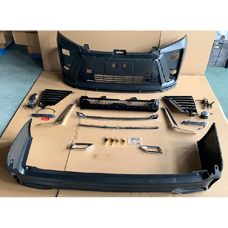 

High Quality Wide Sad Face Style Front Rear Upgrade Body Kit Bumper Fit for 2020 Hiace 300 Bus Van Auto Body Parts Accessories
