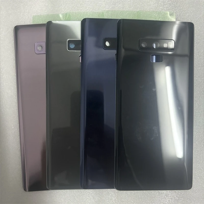 

New For Samsung Galaxy Note 9 N960 N960F Phone Battery Back Cover Panel Housing Case Rear Glass With Camera Lens Replace