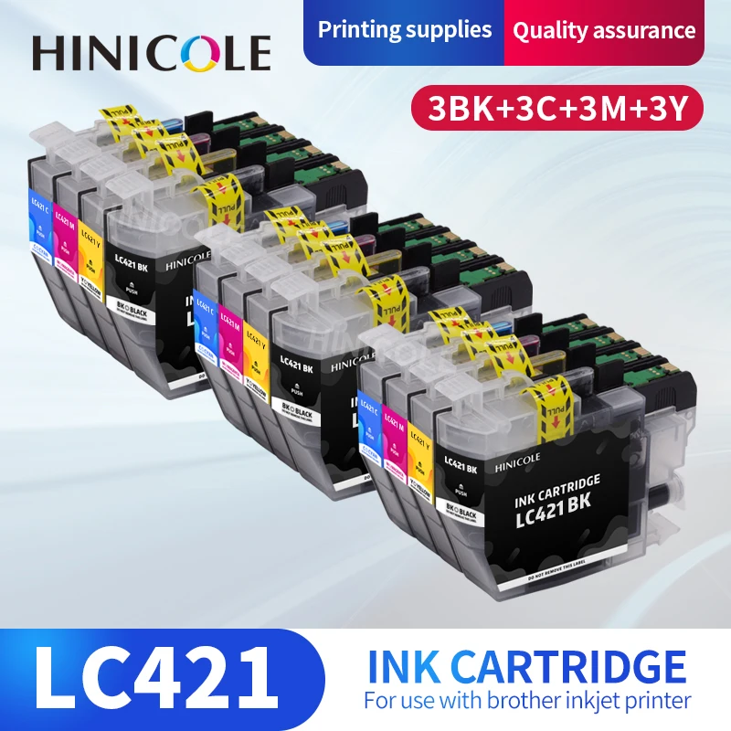 

HINICOLE LC-421 LC421 LC421XL LC 421, совместимый картридж для Brother DCP-J1050DW DCP-J1140DW MFC-J1010DW J1050 J1040