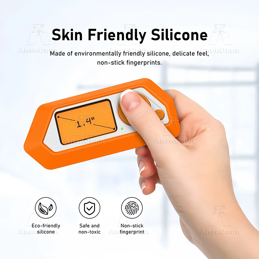 Flipper Zero Full Fit Protective Case Anti-fall Anti-scratch Anti-slip High Quality Orange Silicone Soft Shell Cover Accessories