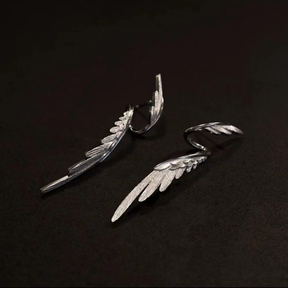 Wings Shape Clip Earrings Female Wedding Party Elf Ear Cuff Earring Jewelry