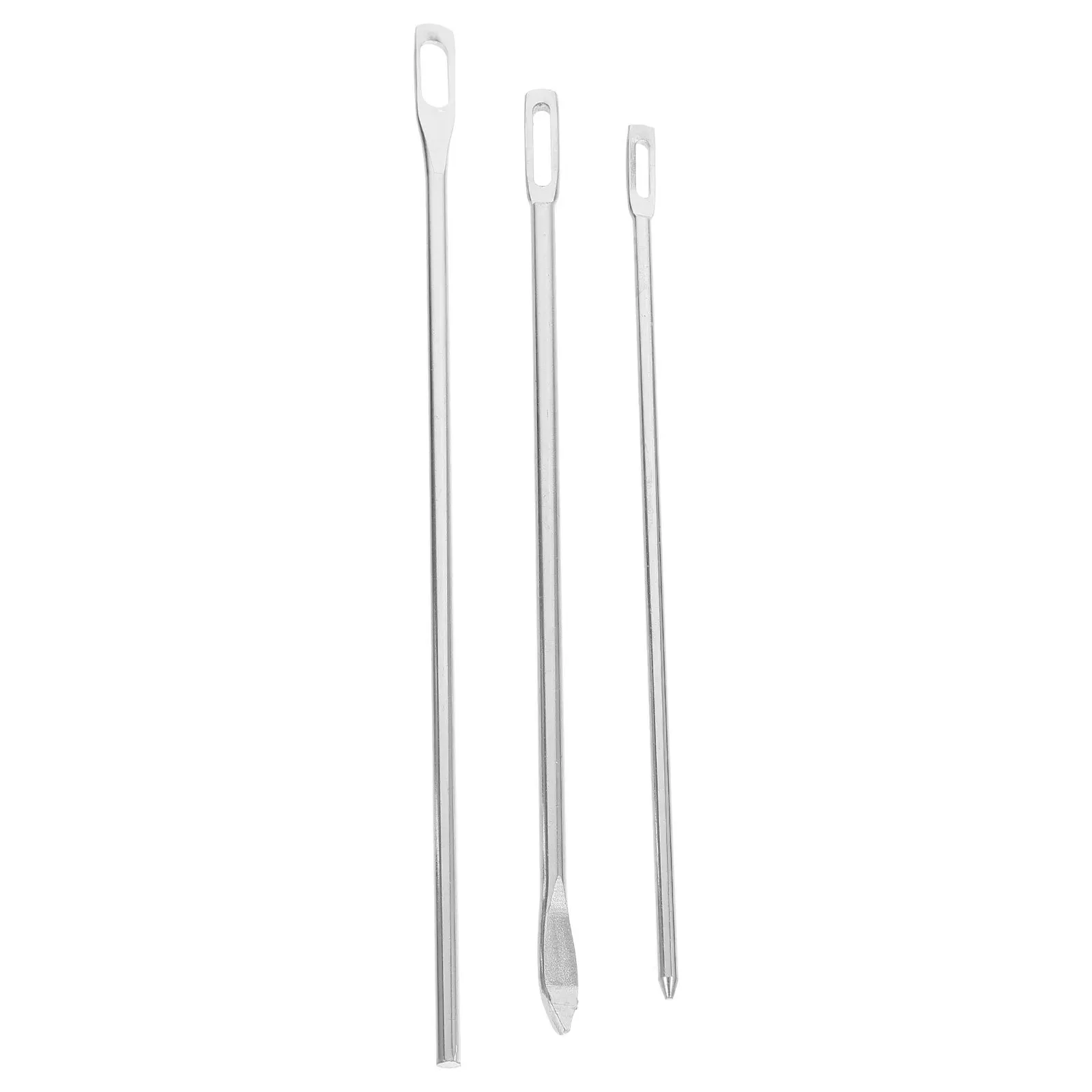

3pcs Metal Drawstring Tool String Puller For Hoodies Pants Jackets Large Eye Sewing Threaders Replacement Needle Diy Threading