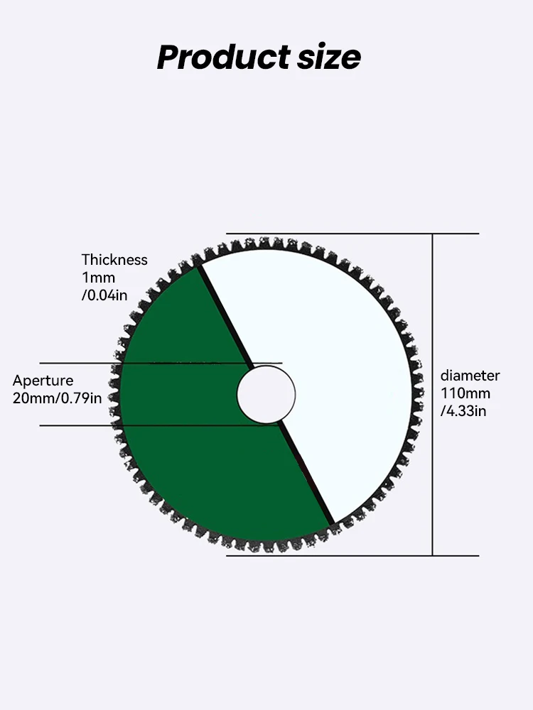 Multifunctional Cutting Saw Blade 110mm Ultra-thin Saw Blade Ceramic Tile Glass Cutting Disc for Angle Grinder