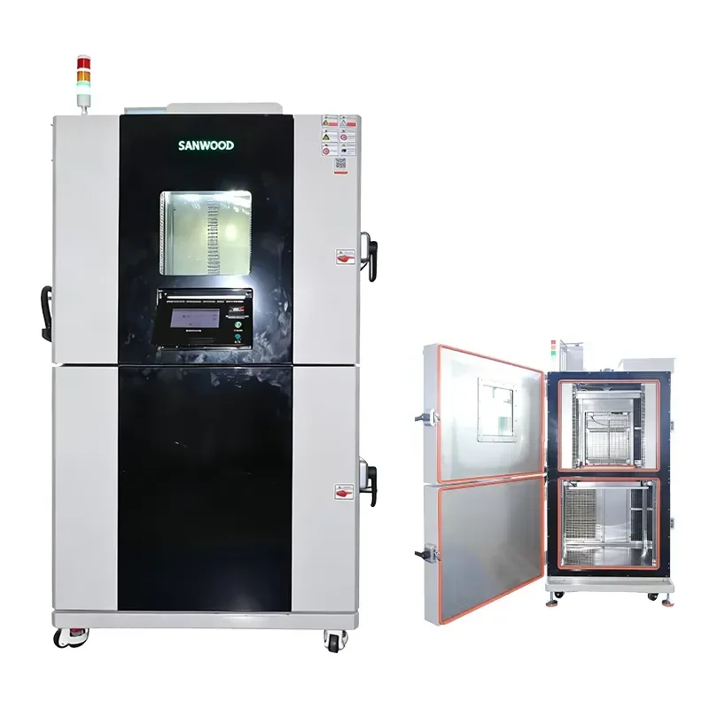 80L Two-Zone Thermal Shock Chamber, High Low Temperature Impact Test Equipment for Lab Industrial Stability Testing