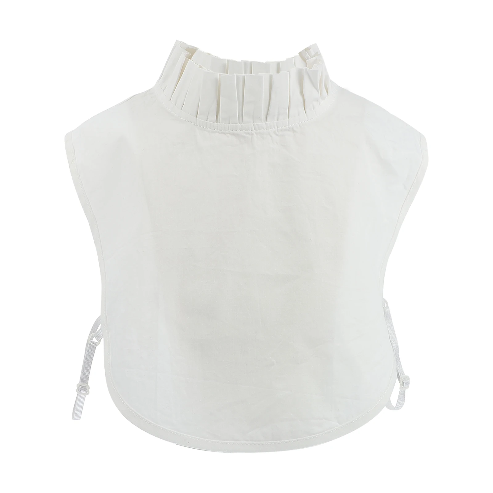 1 قطعة حافة خشبية وهمية طوق للنساء أنيقة انفصال فو طوق تنفس مكتب ارتداء نصف قميص بلوزة الإكسسوارات شعبية