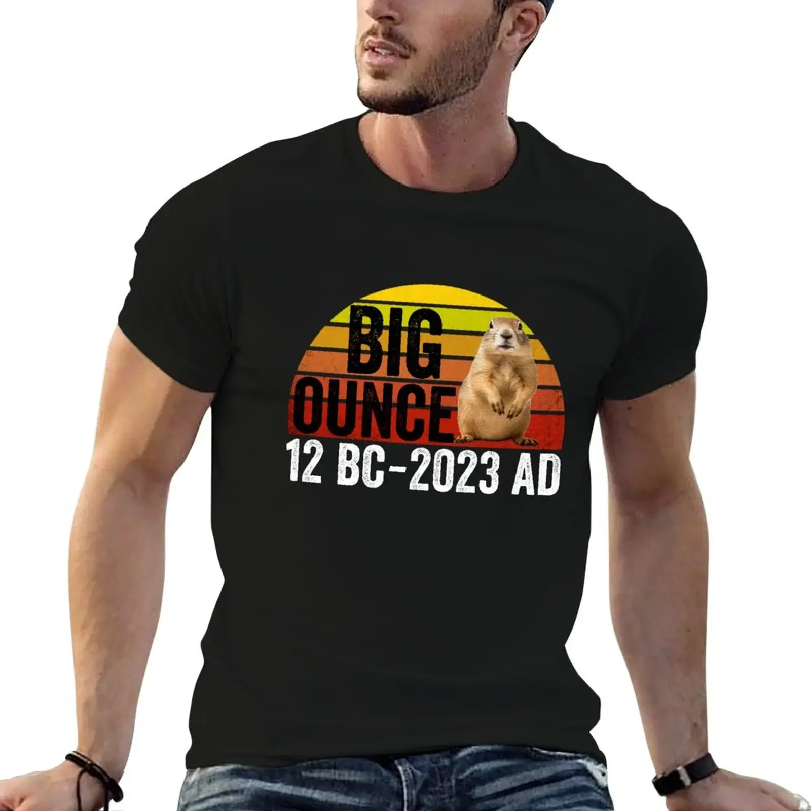 

Big Ounce Yahoo! The Urban Rescue Ranch - Cute biggerton prairie dog T-Shirt anime stuff Short sleeve tee men