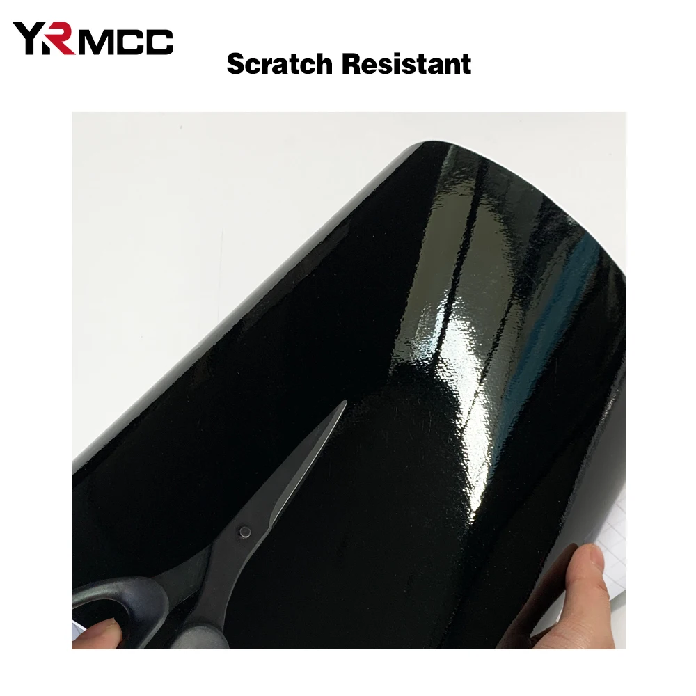 Car Sticker Glossy Black Protection Decoration Stickers Waterproof Anti Scratch Film for Auto Body Computer Decoration Decals