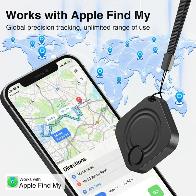 جهاز تعقب الهواء، محدد موقع المفاتيح مع صوت متوافق مع Apple Find My (IOS فقط)، أجهزة تعقب مثل علامات الهواء، جهاز تعقب الحيوانات الأليفة