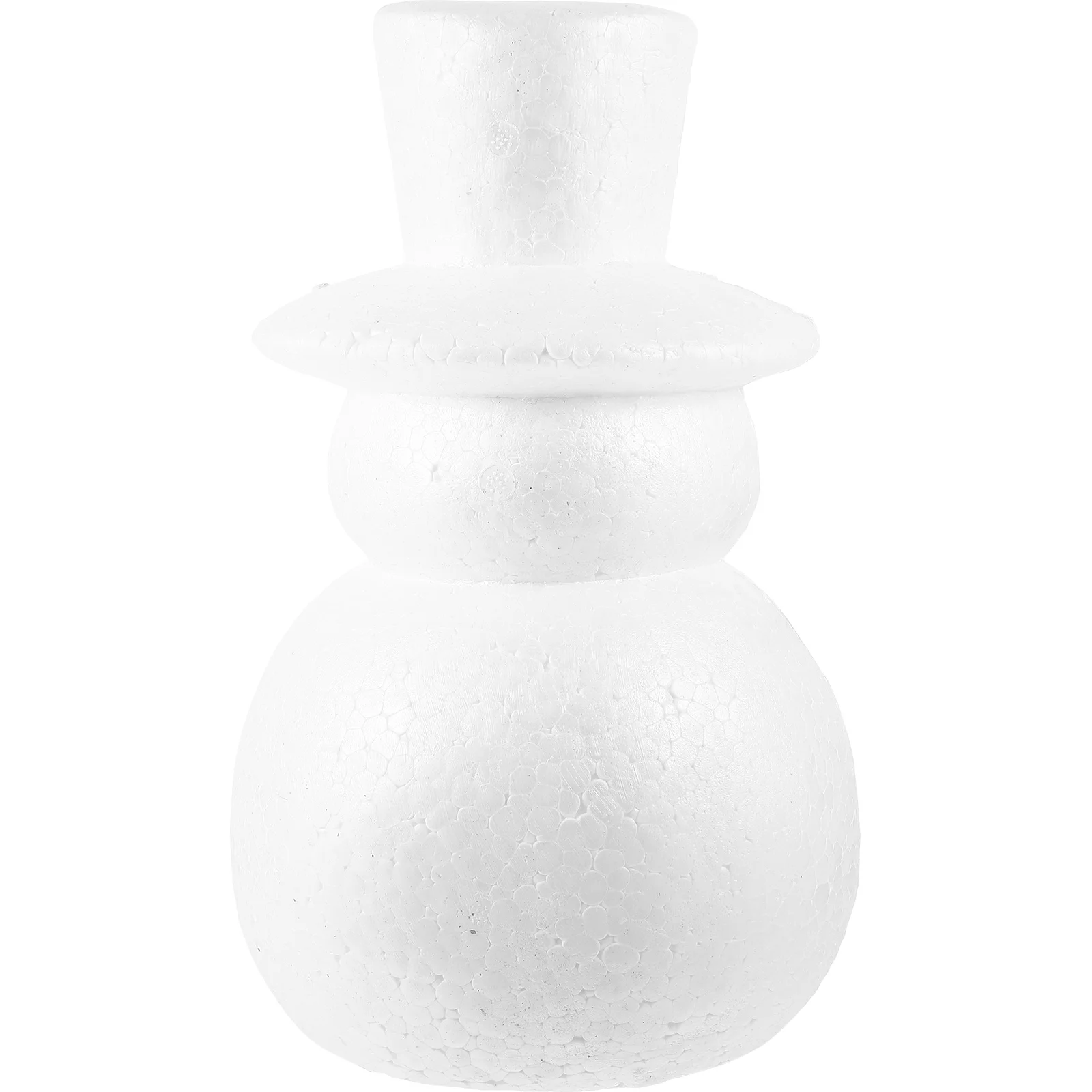 1pc Christmas Polystyrene Snowman Diy Ornament Smooth Foam Craft For Holiday Decor Xmas Party Decoration Supplies Handicraft