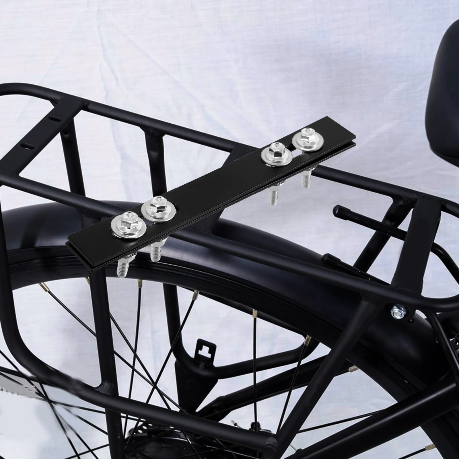 2Pcs Rear Top Case Mount Plate for Electric Bike Replaceable Tail Box Clip Delivery Motorcycle Rear Luggage Rack Hardware