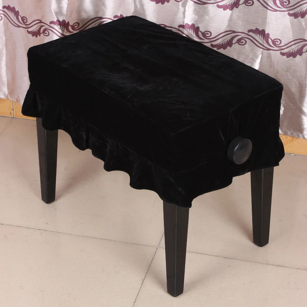 Piano Stool Chair Cover Pleuche Decorated with Macrame 55 * 35cm for Piano Single Chair Universal Beautiful