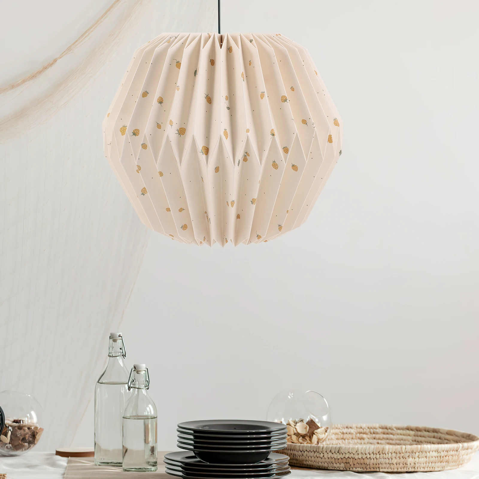 

Origami Paper Lampshades Creative Elegant Pattern for Ch Modern Style Home Decor Indoor Light Cover Accessories