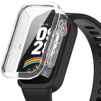 Glass+Case for Xiaomi mi band 9 active accessories All-Around PC Upgrade Bumper shell Screen Protector for Redmi band 3 Cover