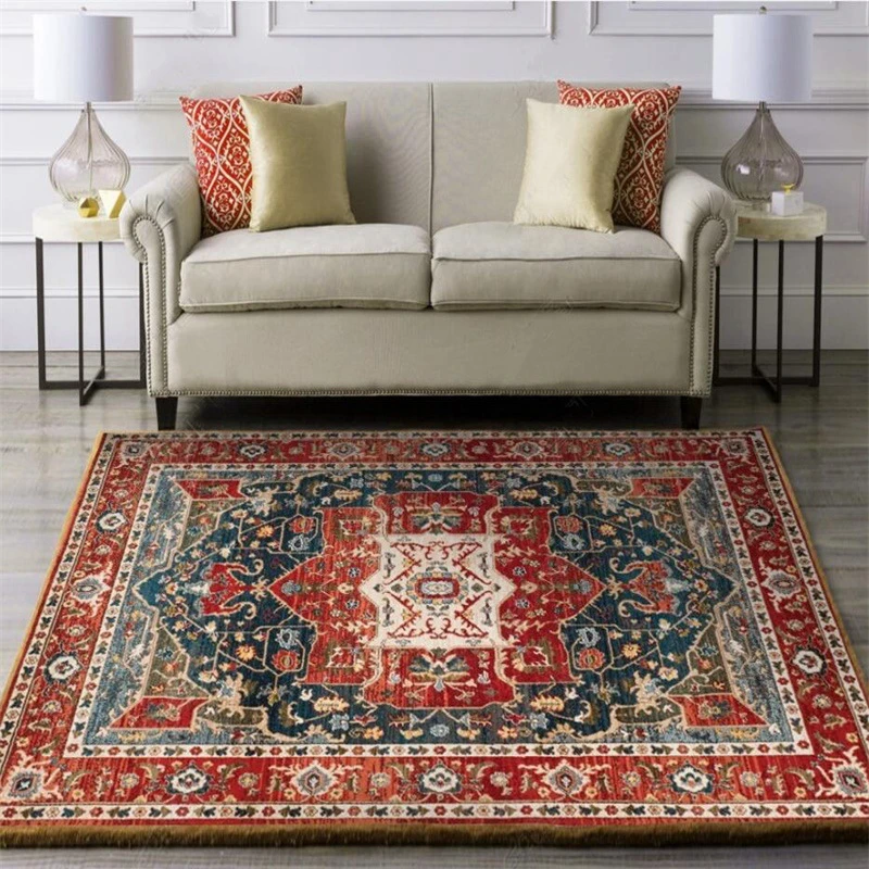 

Vintage Moroccan Rug, Used In Living Room Bedroom Persian Style Decoration Large Area Carpet Coffee Table Non-slip Floor Mat