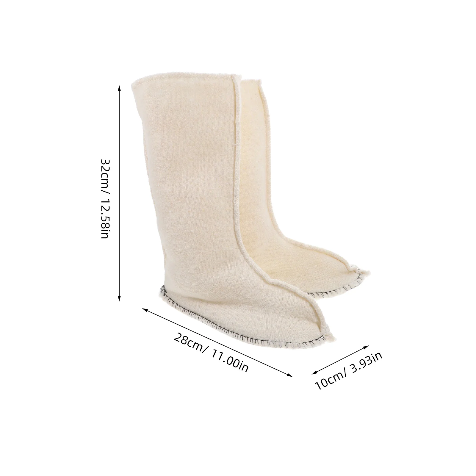 Botas de trabajo de felpa, accesorios de invierno, forro para hombre, cubiertas gruesas, calcetines de lluvia, forro alto para caminar de goma para mujer