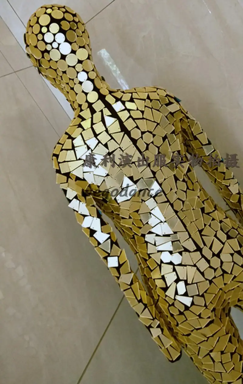 Customized New High-end Mirror Performance Clothing For Runway Shows Dancer Costume