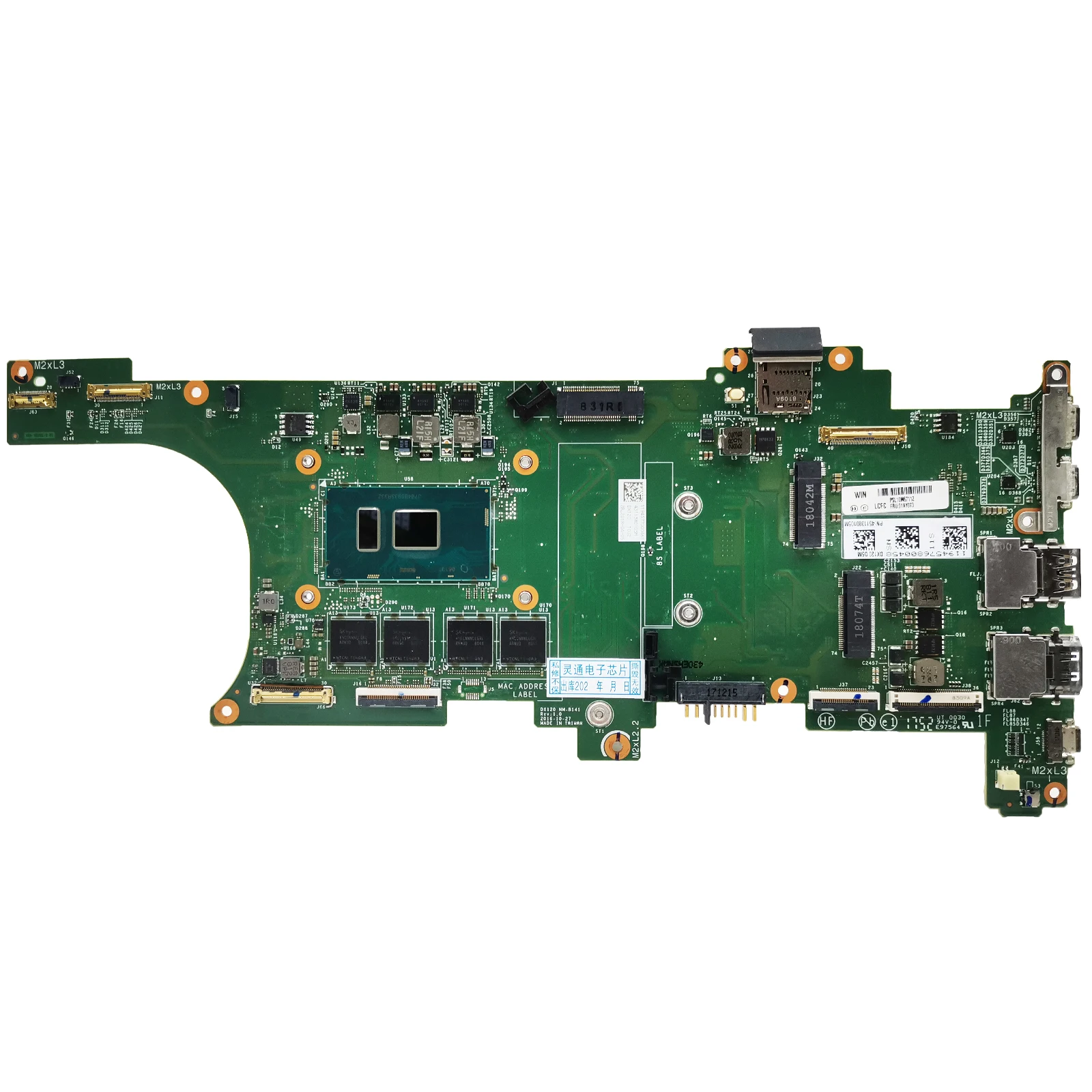 NM-B141 Mainboard For Lenovo Thinkpad X1 Carbon Laptop Motherboard FRU 01AY073 01AY066 01AY064 With I7-7600U 8G-RAM