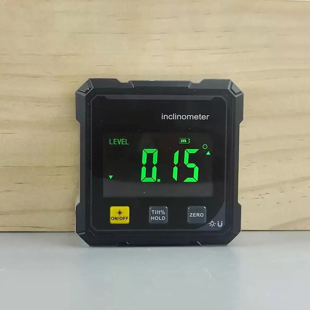 4面磁気デジタル角度計、レーザー電子分度器、水平計、傾斜計、角度定規、傾斜測定機能付き