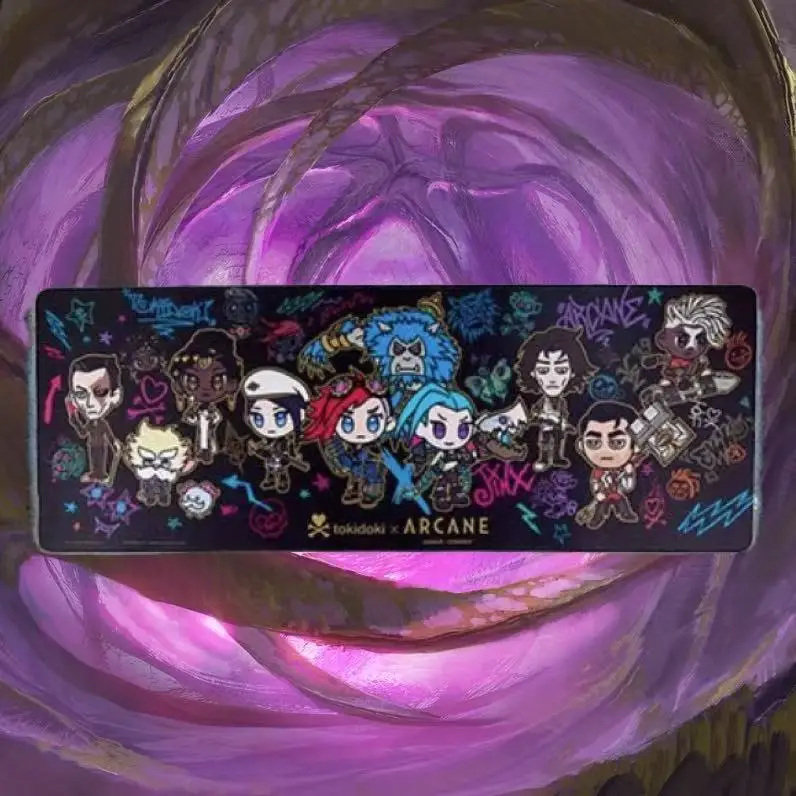 

Коврик для мыши Arcane, настольный коврик Jinx Vi Caitlyn Ekko Mel Heimerdinger Silco Jayce Viktor Warwic, оригинальная оригинальная упаковка, новинка