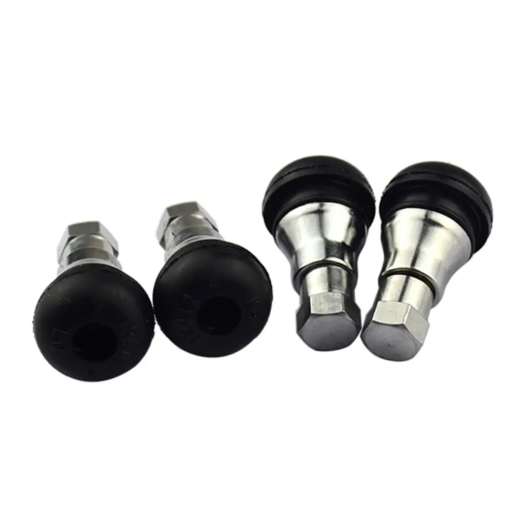 

Chrome Sleeve Short Valve Stem Metal Tire Valve Plug Snap-in Stem for Safe Driving and Wheel Protection
