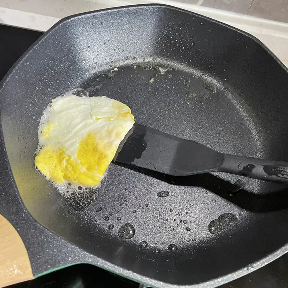 Espátula de silicona resistente a la corrosión, espátula de cocina antiadherente con borde suave para Wok, panqueques, pescado, frituras, multifunción, 2 uds.