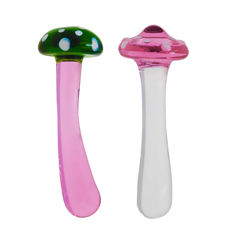 mushroom anal plug Mushroom-Crystal-Dildo-Anal-Butt-Plug-Beads-G  Spot-Vaginal-Stimulation-Massager
